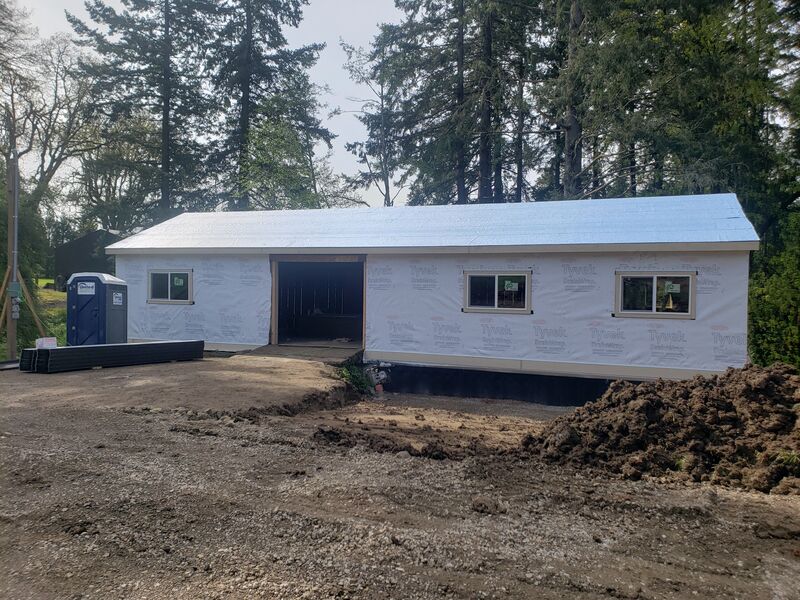 Completed garage by ArchAngel Construction Services