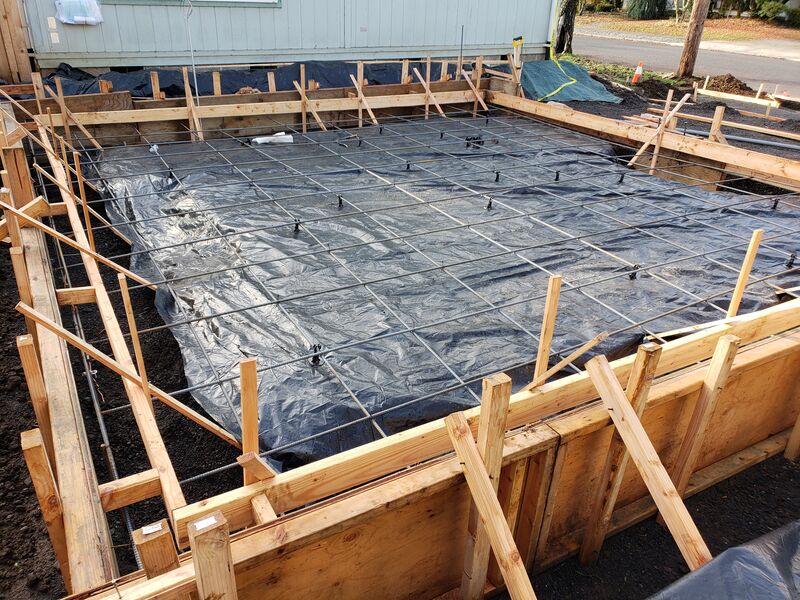 Structural work on new home construction