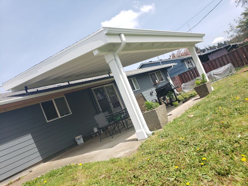 Outdoor patio cover project, Portland metro area